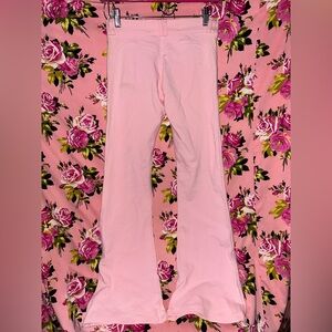 AQUA BUBBLE butt BUBBLEGUM Pink Stretch Flare Pants M vintage